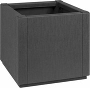 vidaXL Caixa de Flores Cinza Escuro 36 x 36 x 35 cm Plástico