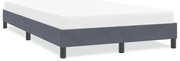vidaXL Estrutura de cama sem colchão 120x210 cm veludo Cinzento Escuro