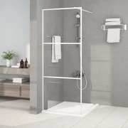 vidaXL Divisória de chuveiro branco 80x195 cm vidro ESG transparente
