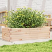 vidaXL Vaso/floreira de jardim 90x40x23 cm madeira de pinho maciça