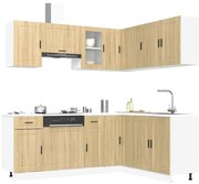 vidaXL 11 peças armário de cozinha conjunto Porto sonoma carvalho