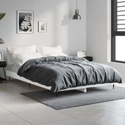 vidaXL Estrutura de cama 120x190 cm derivados de madeira branco