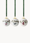 Bolas de Natal em porcelana Hammershøi, conjunto de 3