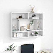 Estante de parede 75x16x55 cm contraplacado branco
