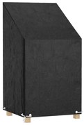 vidaXL Capa p/ cadeira de jardim 8 ilhós 65x65x80/120 cm polietileno