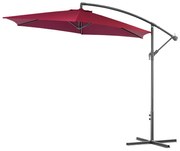 Chapéu de Sol Excêntrico Sunny 3m - Vermelho