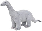 vidaXL Brinquedo de montar dinossauro braquiossauro peluche cinza XXL