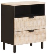 vidaXL Armário de Cabeceira com gaveta Branco 50 x 33 x 60 cm