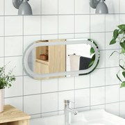 vidaXL Espelho de casa de banho com luzes LED oval 60x25 cm