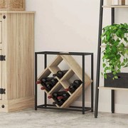 vidaXL Cachote de Vinho Carvalho Sonoma 51x18x52,5 cm Madeira Industrial