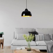 Candeeiro de Teto Berceste – Preto – 31 x 31 cm