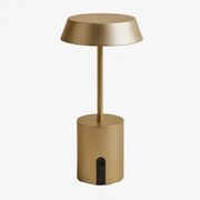 Lâmpada De Mesa Led Sem Fio Para Exterior Uliana Dourado - Sklum