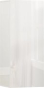 HOMCOM Armário de Parede para Banheiro com 2 Prateleiras de Vidro Ajustáveis e Porta Sem Puxador, Branco Brilhante | Aosom Portugal