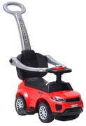 vidaXL Carrinho de passeio/andador vermelho