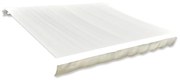 vidaXL Lona para toldo creme 4 x 3 m (sem estrutura/caixa)