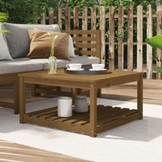 vidaXL Mesa de jardim 82,5x82,5x45 cm pinho maciço castanho-mel