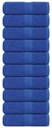 Toalhas de mãos 10 pcs 30x30 cm 360 g/m2 100% algodão azul