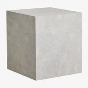 Mesa Lateral Quadrada De Mdf (45x45 Cm) Aria Branco - Sklum