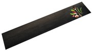 vidaXL Tapete de cozinha lavável 60x300 cm veludo padrão especiarias