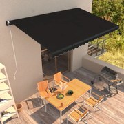 Toldo retrátil automático 600x300 cm antracite