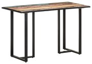 vidaXL Mesa de jantar 120 cm madeira recuperada maciça