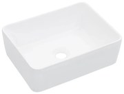 vidaXL Lavatório 40x30x13 cm cerâmica branco