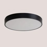 Plafonier Led Ø40 Cm Em Ferro Cosmin Preto - Sklum