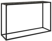 vidaXL Mesa consola 120x35x75 cm vidro temperado preto