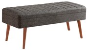 Bench Vina – Nogueira e Antracite – 90x39x40 cm