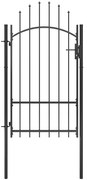 vidaXL Portão de jardim 1x2,2 m aço preto