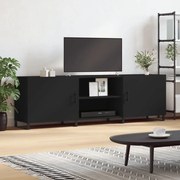 vidaXL Móvel para TV 150x30x50 cm derivados de madeira preto
