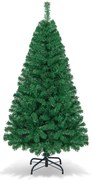 Árvore de Natal artificial articulada em PVC com suporte de metal sólido - 6 pés