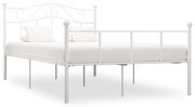 vidaXL Estrutura de cama 120x200 cm metal branco