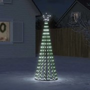 vidaXL LED Árvore de Natal 275 LEDs Branco Frio 180 cm