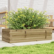 vidaXL Vaso/floreira de jardim 90x40x23 madeira de pinho impregnada