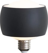 Lâmpada LED decorativa E27 preta 6W 370 lm 3000K