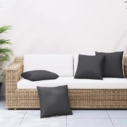 vidaXL Almofadas de sofá 4 pcs 60x60 cm tecido preto
