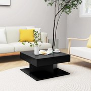 vidaXL Mesa de centro 57x57x30 cm derivados de madeira preto