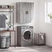 vidaXL Armário de parede 69,5x34x90 cm cinzento sonoma