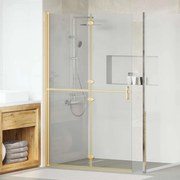 vidaXL Parede de chuveiro walk-in Ouro 90 x 6.5 x 190 cm
