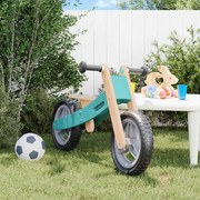 vidaXL Bicicleta de equilíbrio p/ crianças 2 em 1 azul-claro