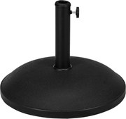 Outsunny Base Redonda para Chapéu de Sol, 25 kg Suporte de Cimento para Postes Ø33 mm Ø38 mm, Ø48 mm Preto | Aosom Portugal