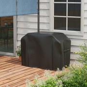 Capa Protetora para grelhador Retangular de Tecido Oxford 420D Anti-UV Impermeável Antipó com Cordão 124x61x91 cm Preto