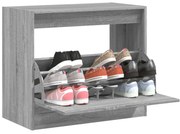 vidaXL Sapateira 80x42x69 cm derivados de madeira cinzento sonoma