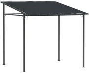 Pérgola de Parede 2,4x2,4 m Pérgola de Jardim com Teto Inclinado Prote