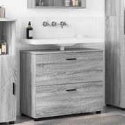 vidaXL Armário de Banheiro com gaveta Cinza Sonoma 76,5 x 35 x 64 cm