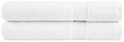 vidaXL Toalhas premium SOLUND 2 pcs 100x200 cm 600 gsm branco