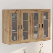 vidaXL Gabinetes de Parede 2 peças Carvalho Artesanal 69.5 x 34 x 90 cm em Madeira de Engenharia