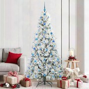 vidaXL Árvore de Natal Articulada Artificial Branco 210 cm PE e PVC
