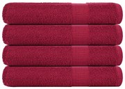 vidaXL Toalhas de sauna FROGN 4 pcs 80x200 cm 360 g/m² bordéus